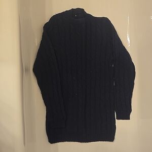Navy blue cable knit sweater-identical to a Ralph Lauren Fall 2024